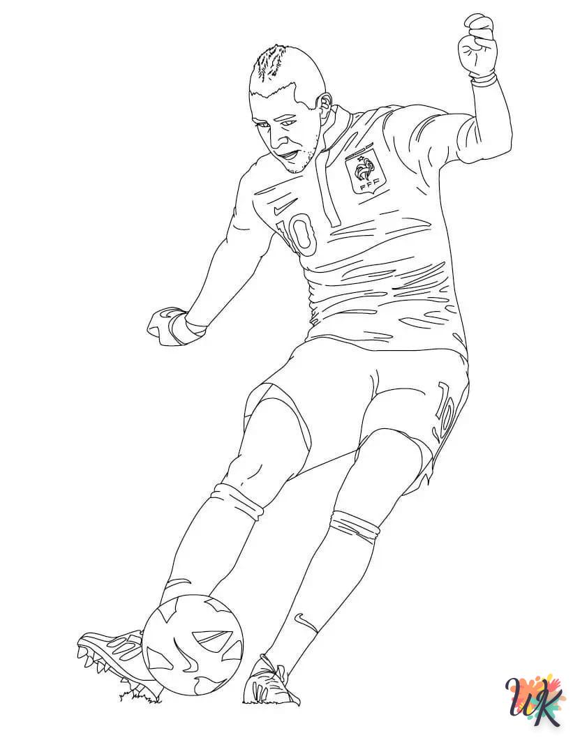 coloriage Mbappe  a imprimer