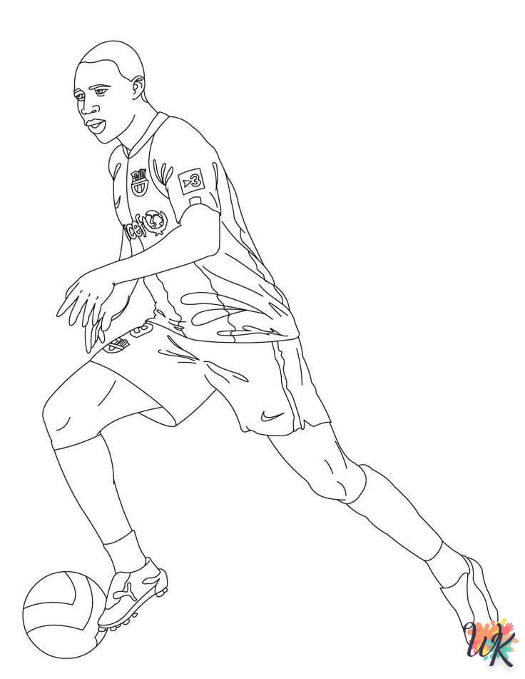 coloriage Mbappe  d'enfant a imprimer