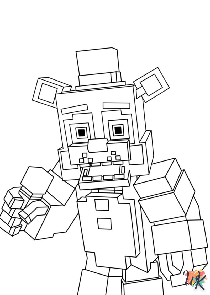 Coloriage Minecraft 100