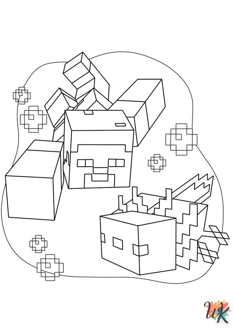 Coloriage Minecraft 105