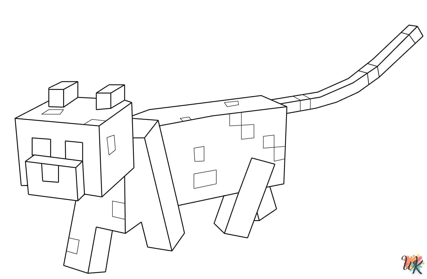 Coloriage Minecraft 11