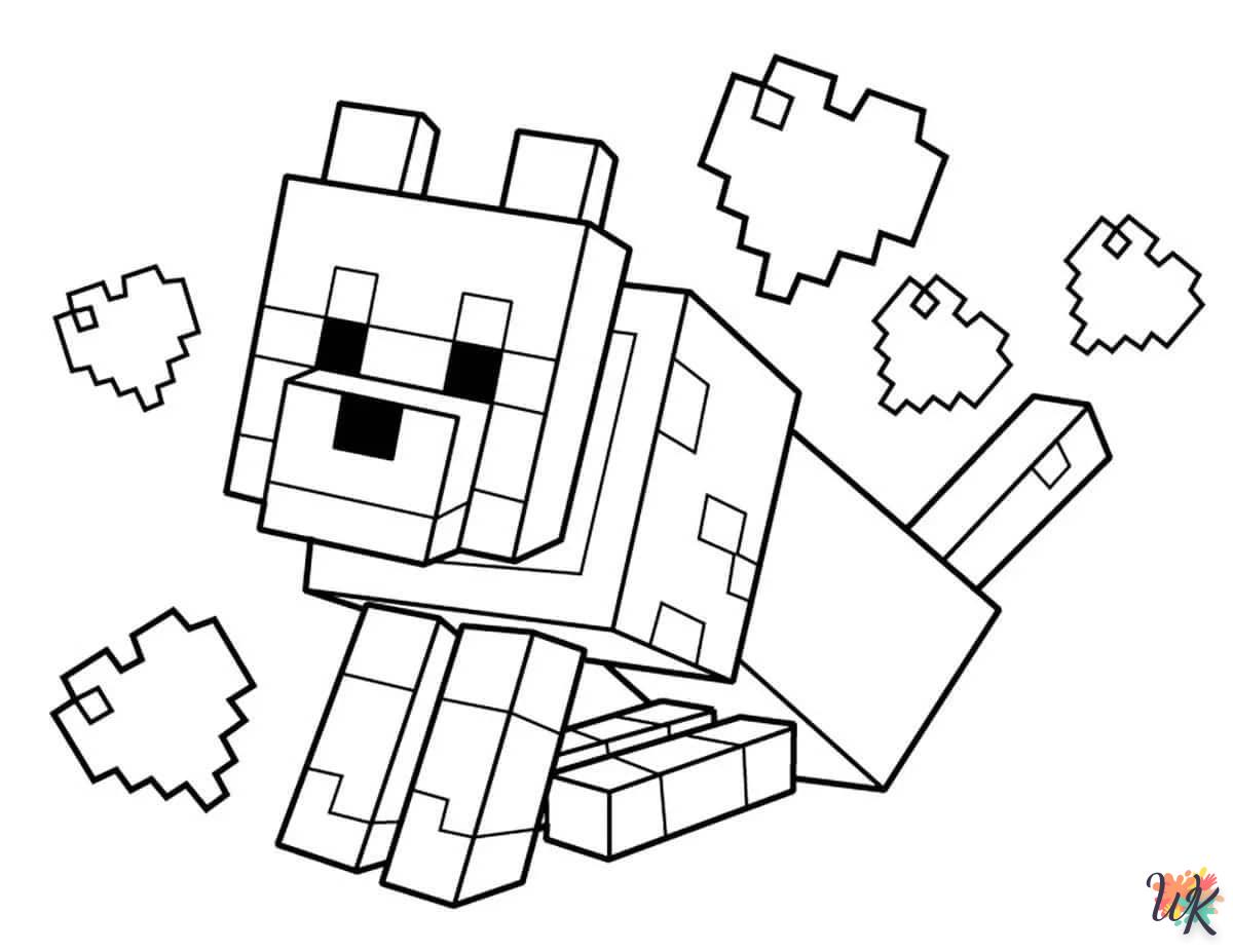 Coloriage Minecraft 12