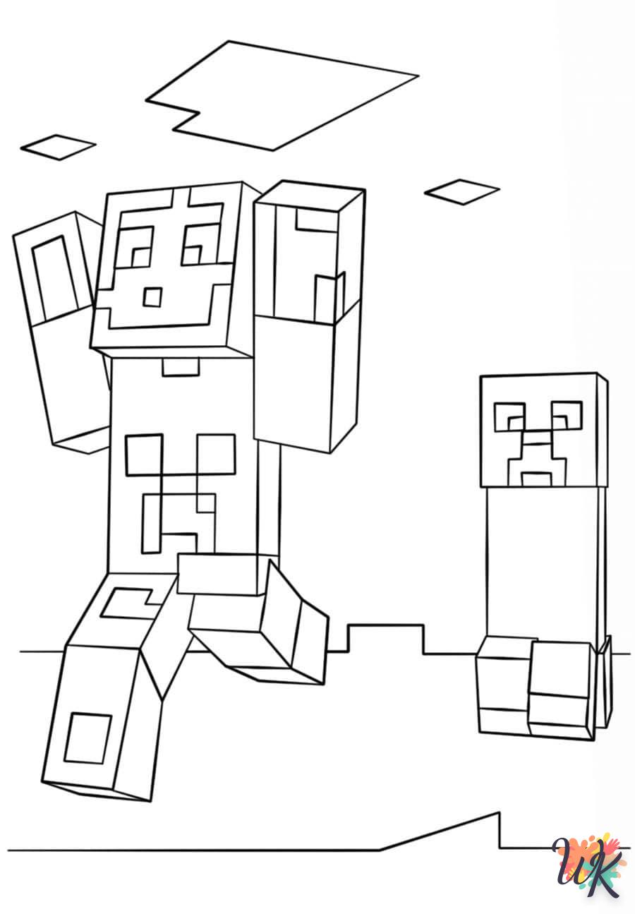 Coloriage Minecraft 13