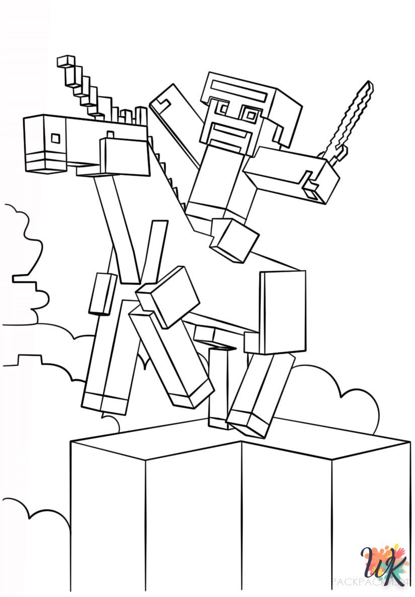 Coloriage Minecraft 17