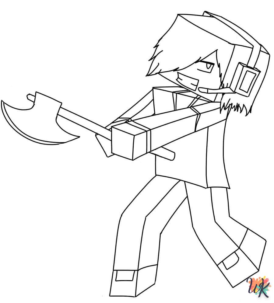 Coloriage Minecraft 22