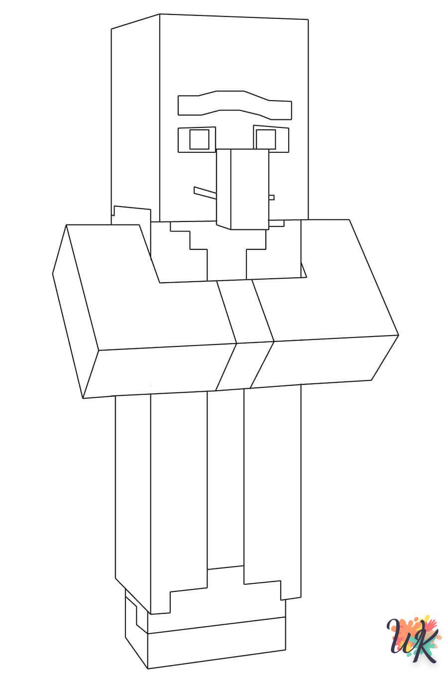 Coloriage Minecraft 23