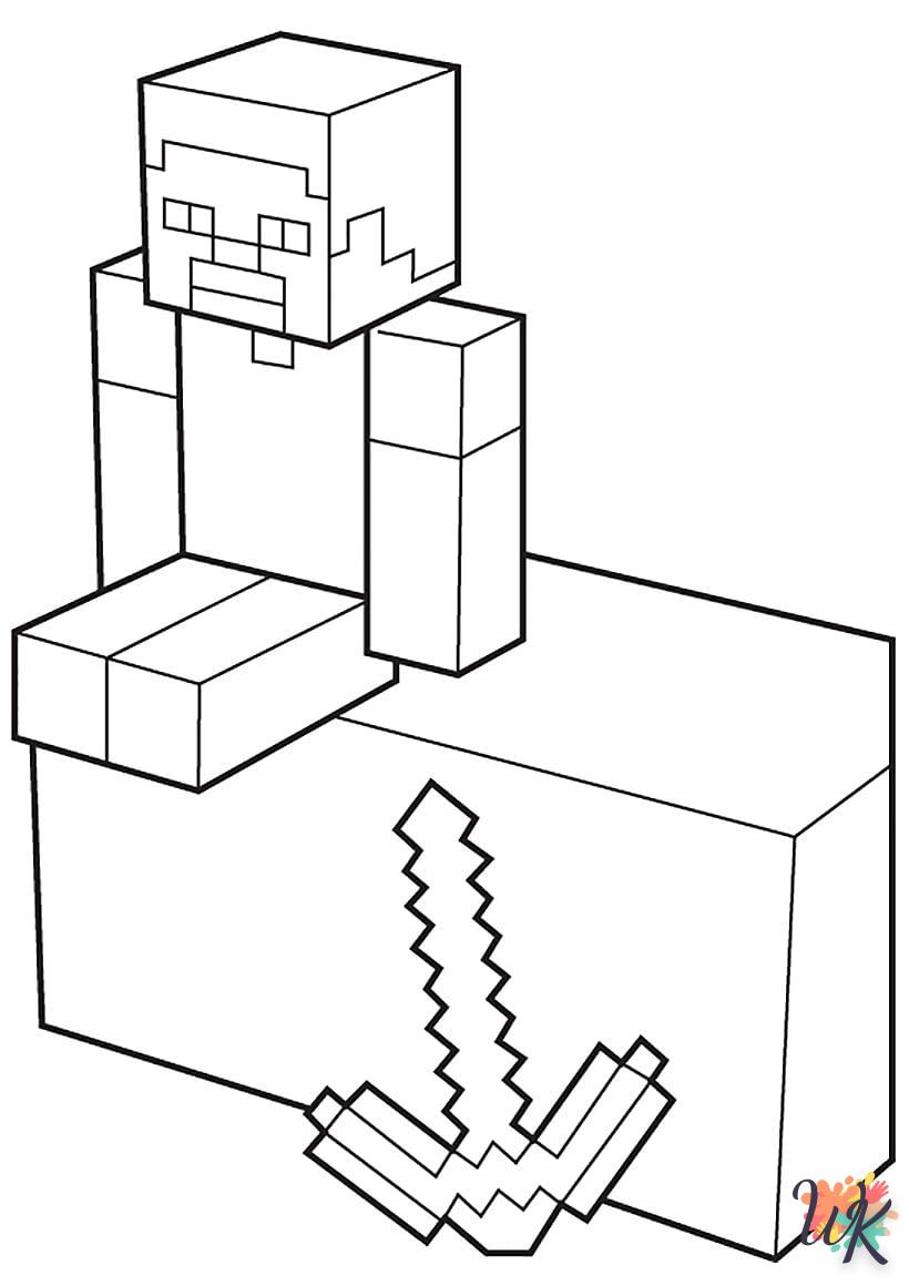 Coloriage Minecraft 3