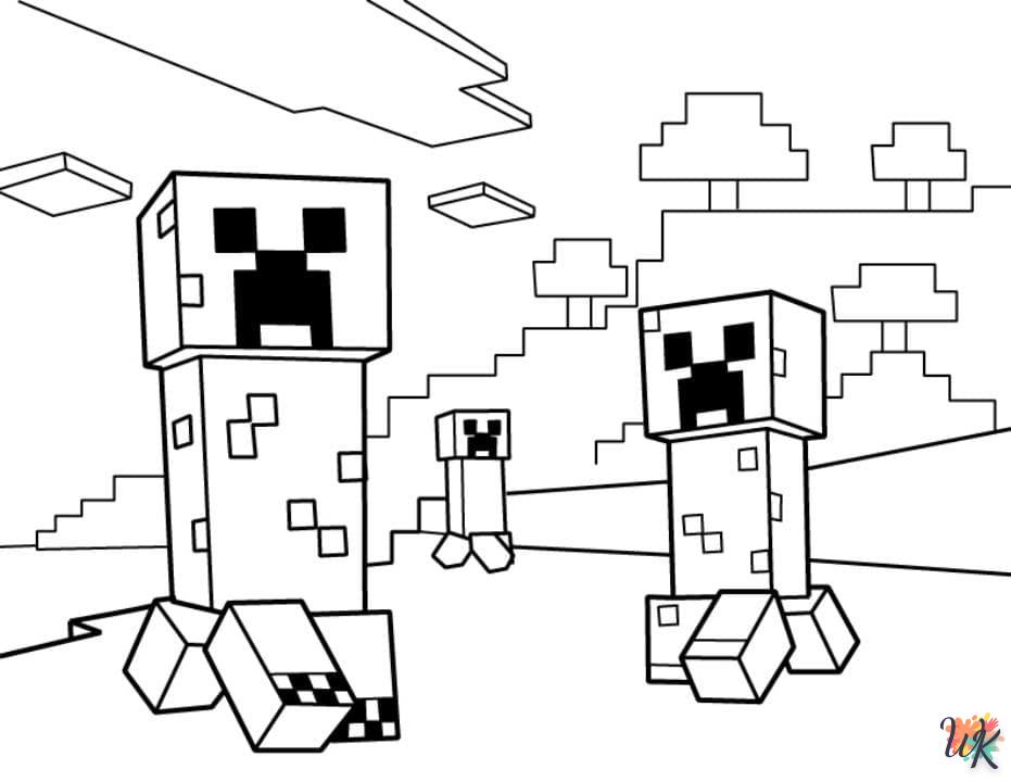 Coloriage Minecraft 32