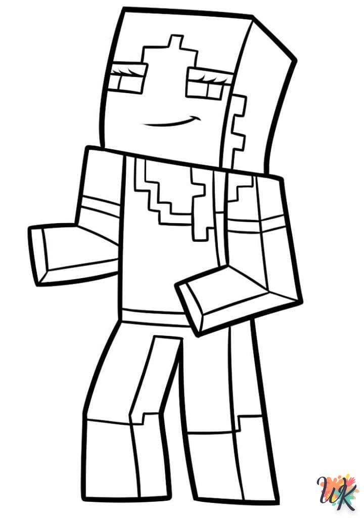 Coloriage Minecraft 34