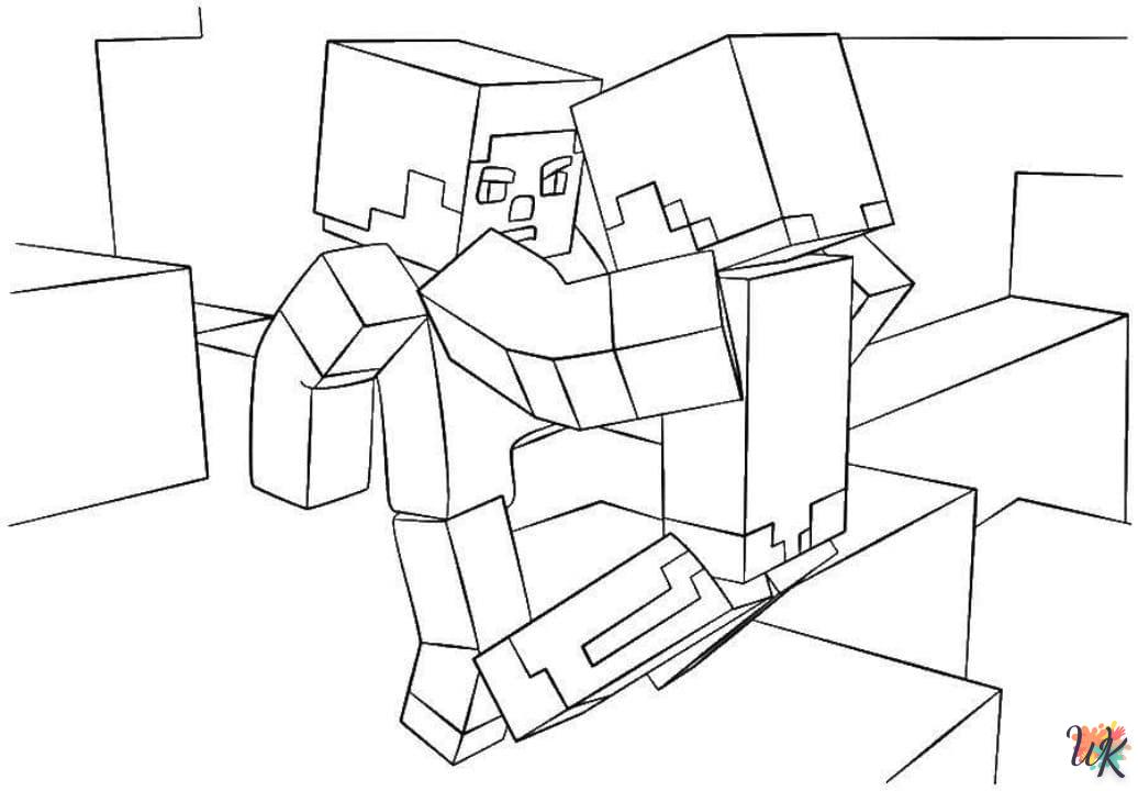 Coloriage Minecraft 37