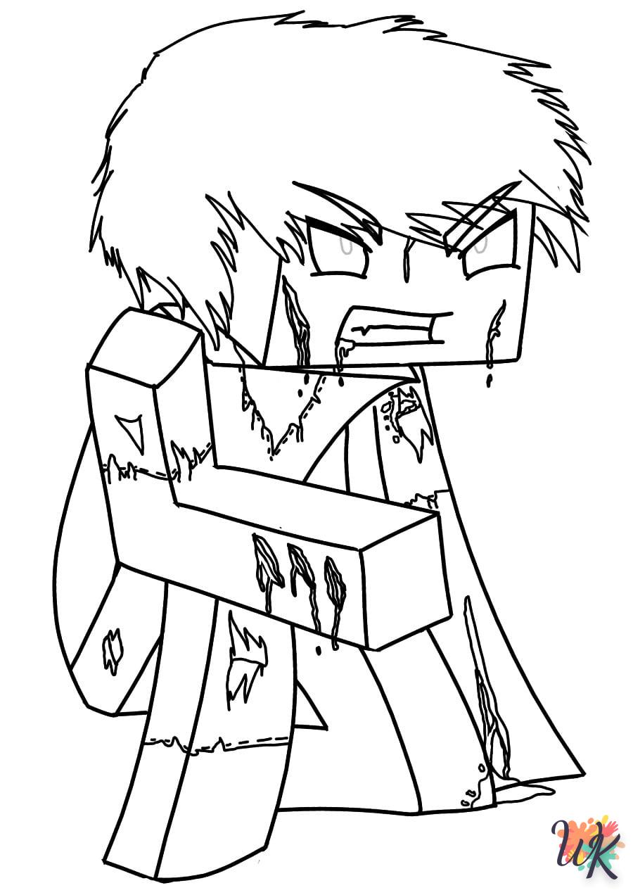 Coloriage Minecraft 4