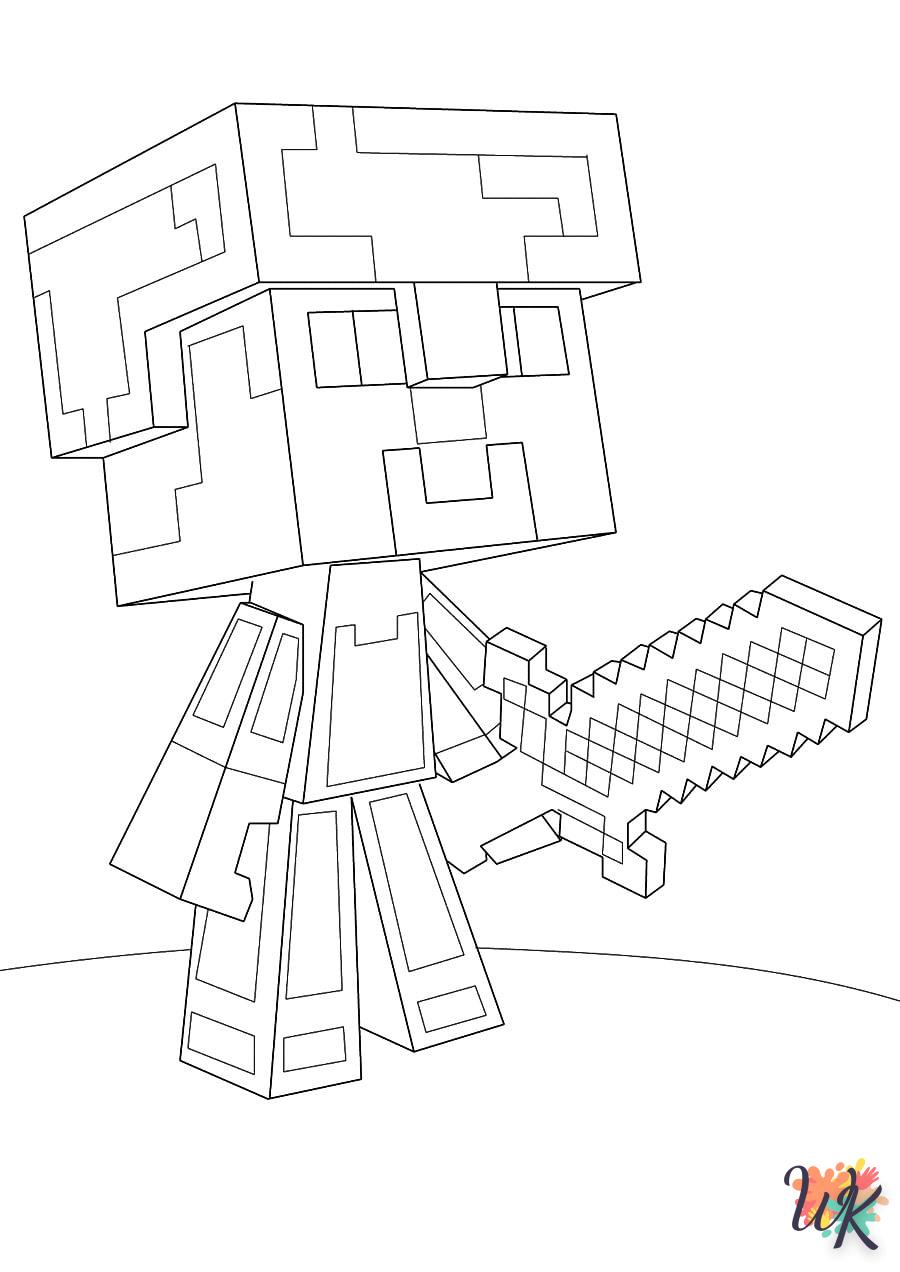 Coloriage Minecraft 51