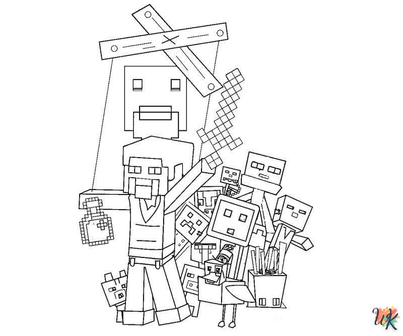 Coloriage Minecraft 52