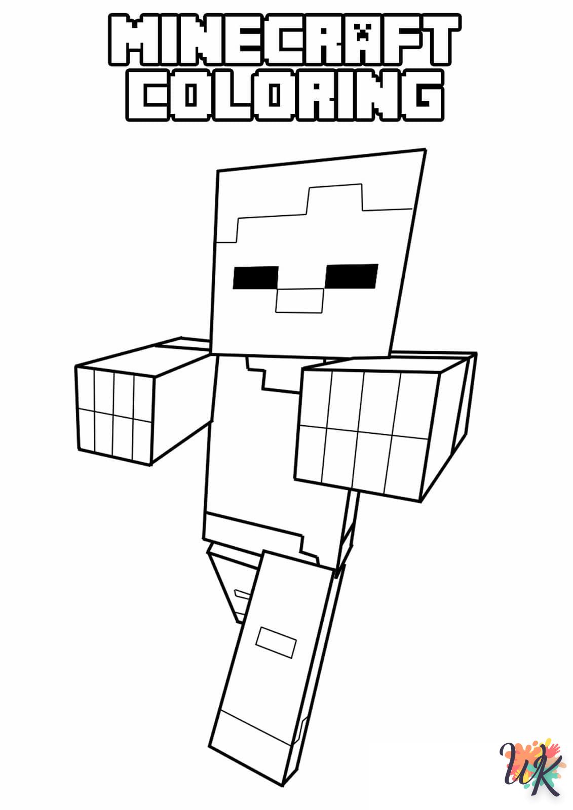 Coloriage Minecraft 55