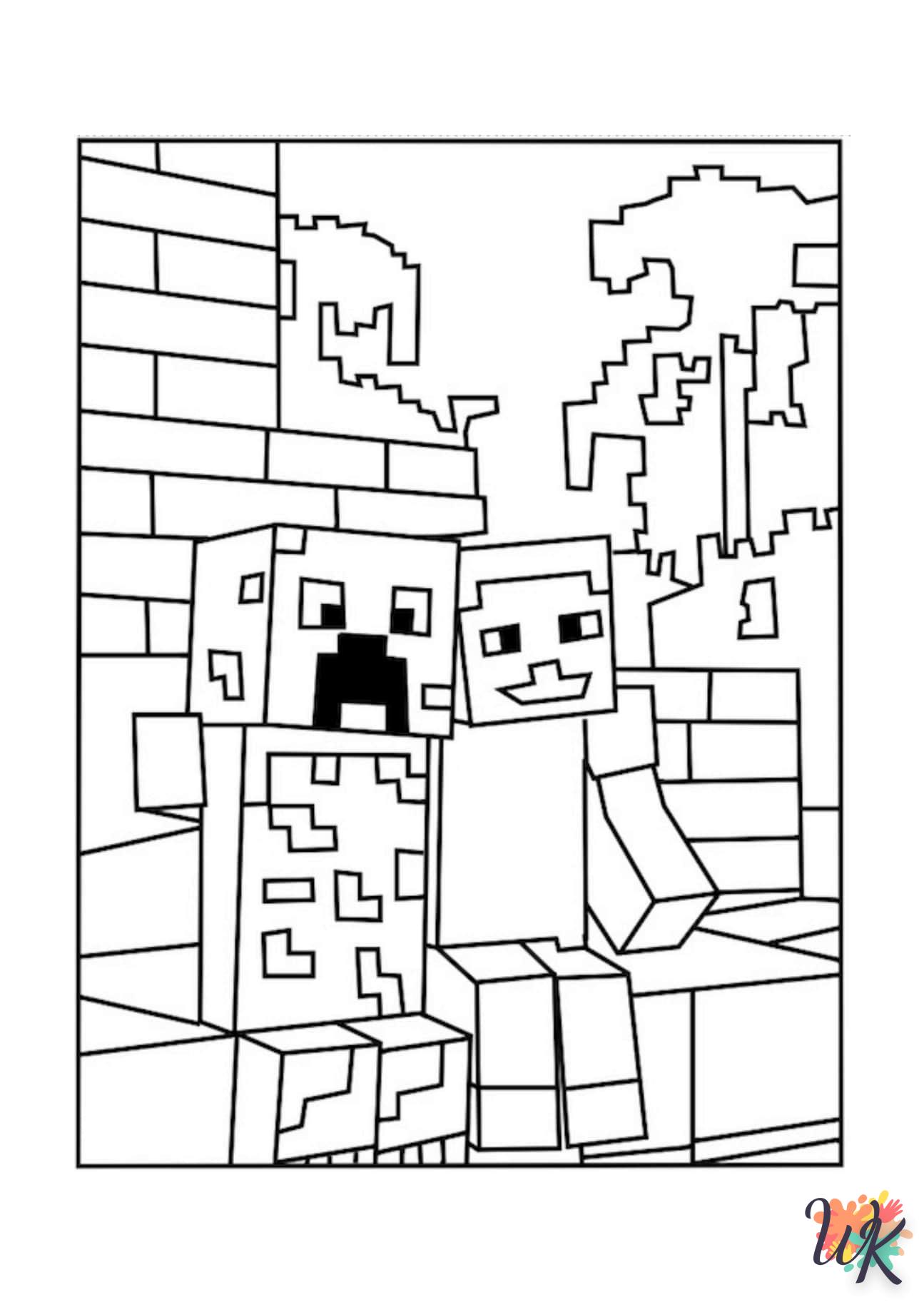 Coloriage Minecraft 58