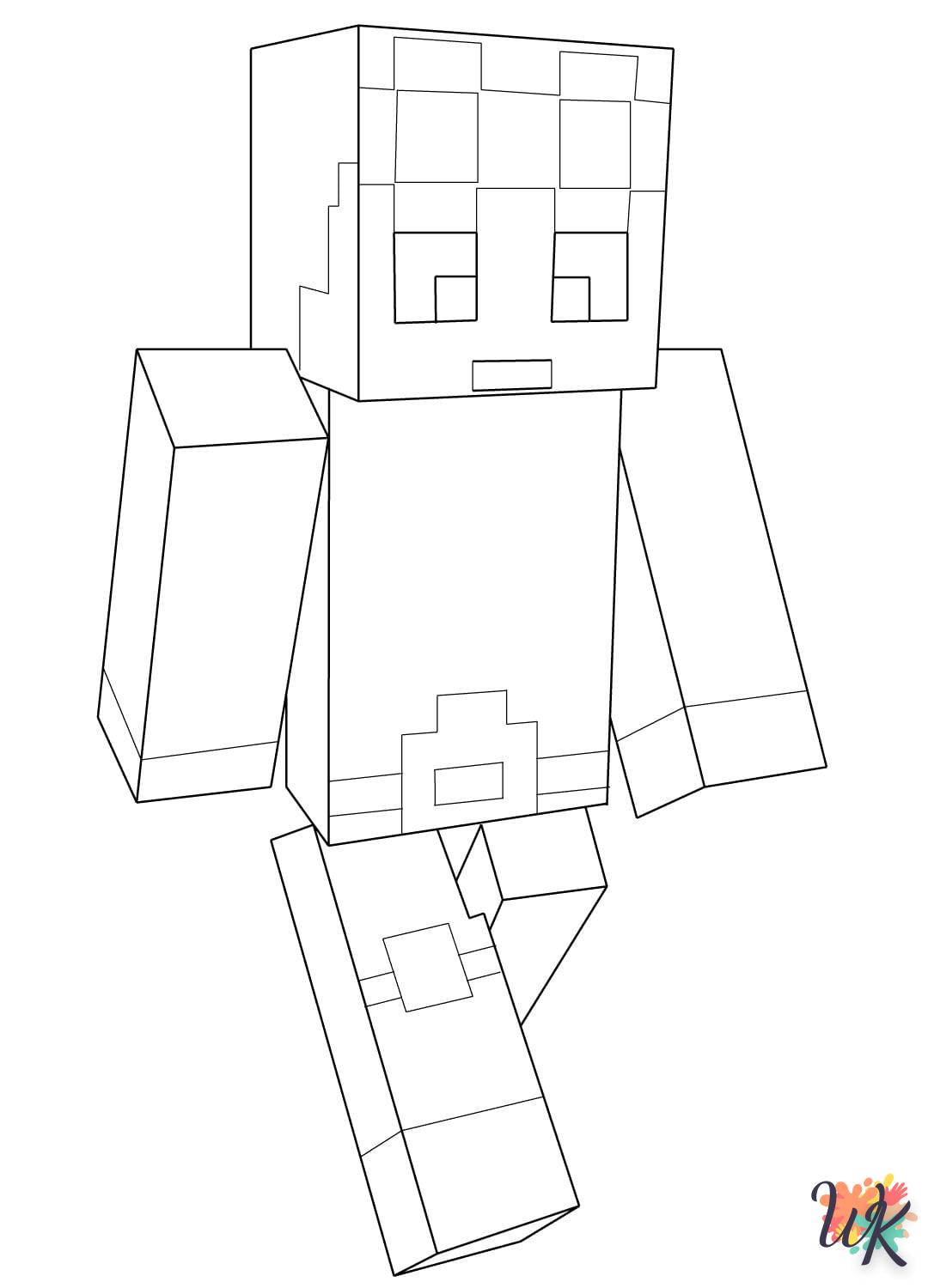 Coloriage Minecraft 6