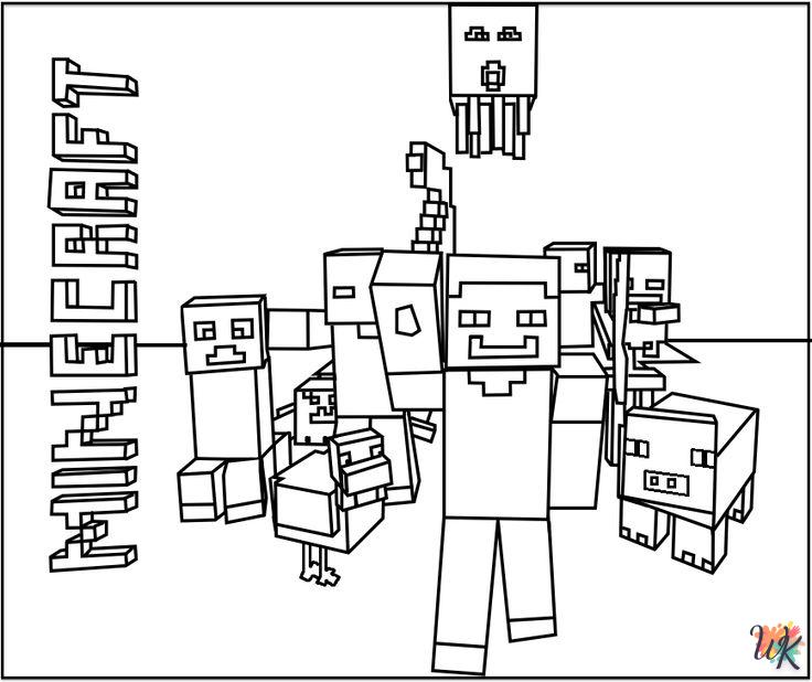 Coloriage Minecraft 61