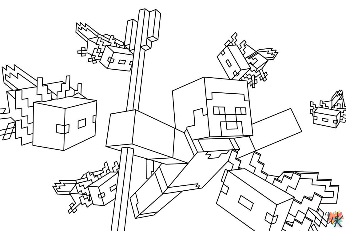 Coloriage Minecraft 90