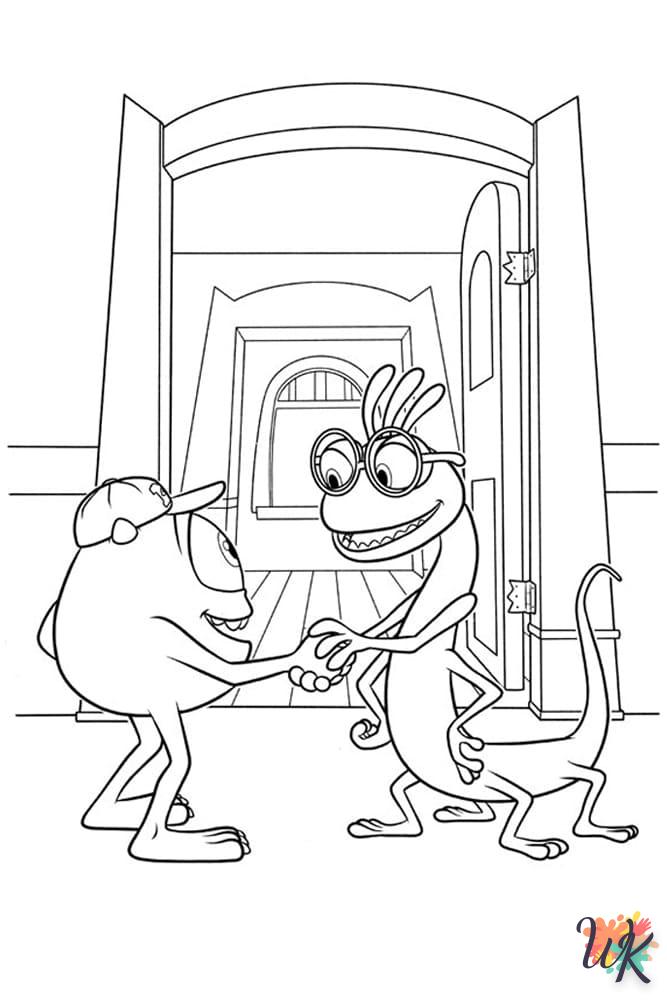 coloriage Monster Inc  pour enfant de 8 ans 1