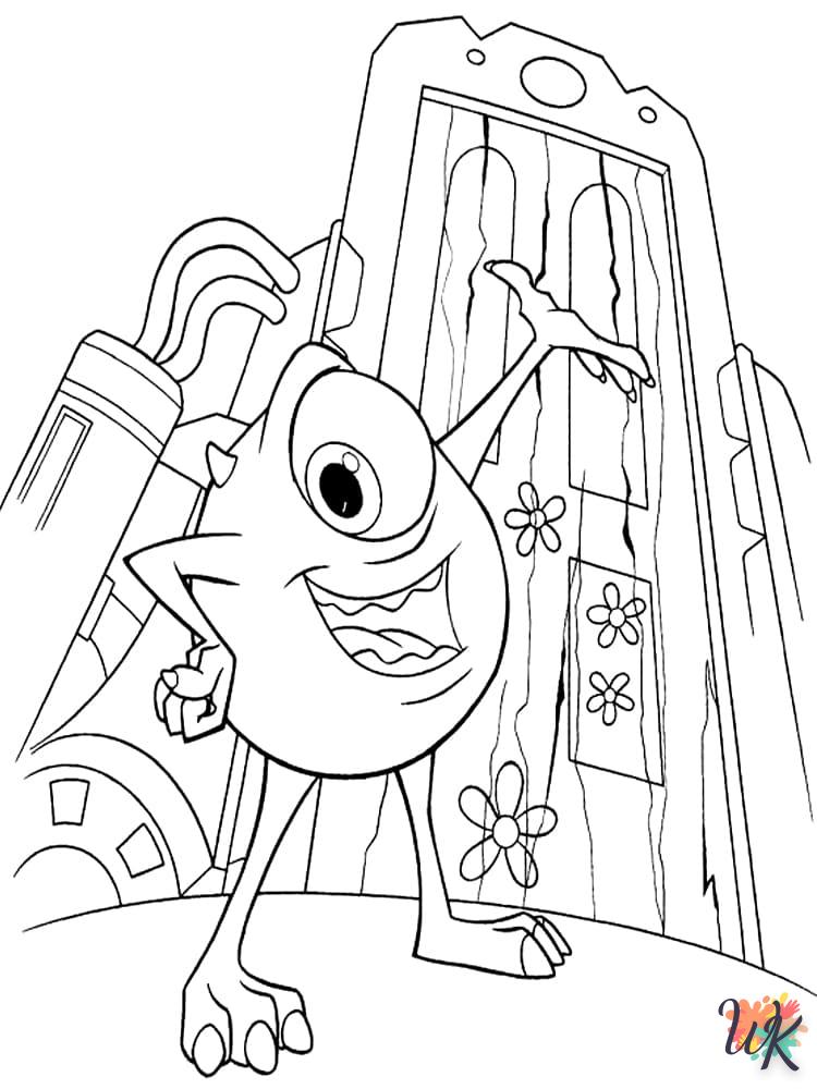 coloriage Monster Inc  a imprimer pour enfant de 4 ans 1