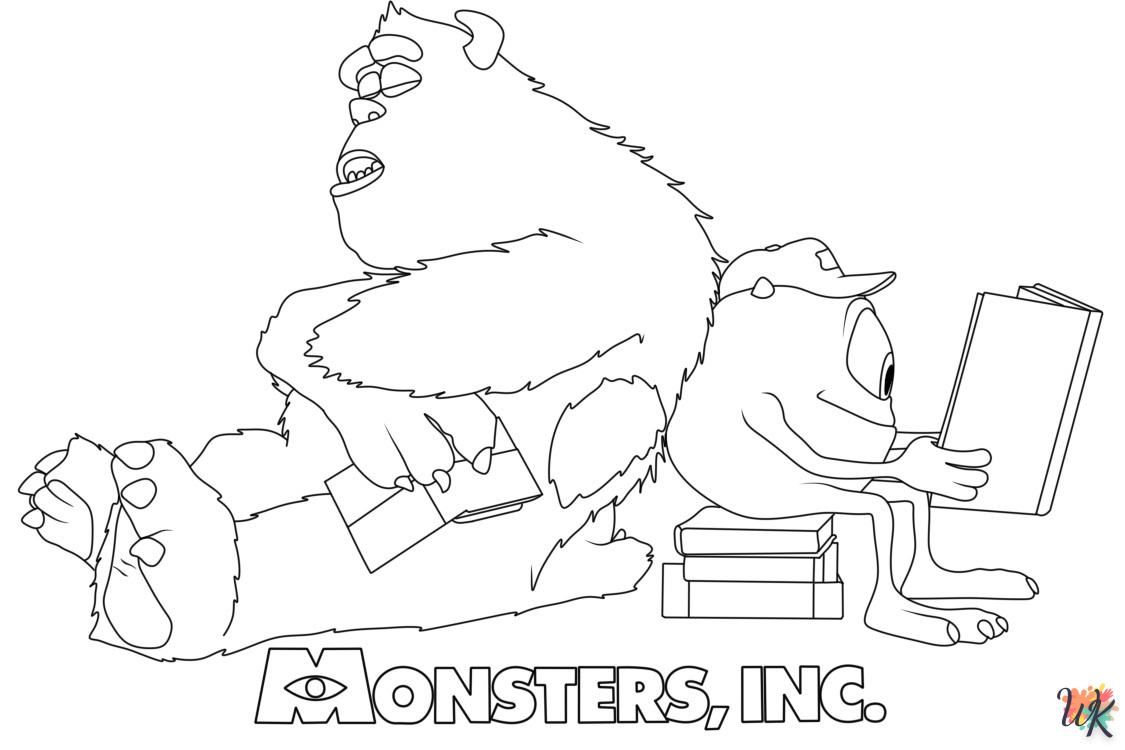 coloriage Monster Inc  a dessiner et imprimer