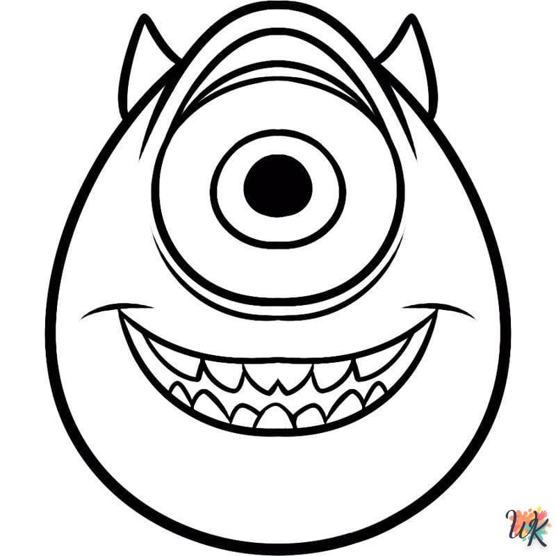 coloriage Monster Inc  a imprimer pour enfant de 4 ans