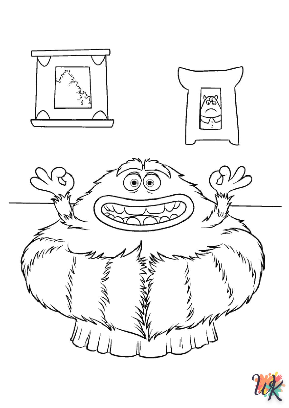 coloriage Monster Inc  en ligne 8 ans