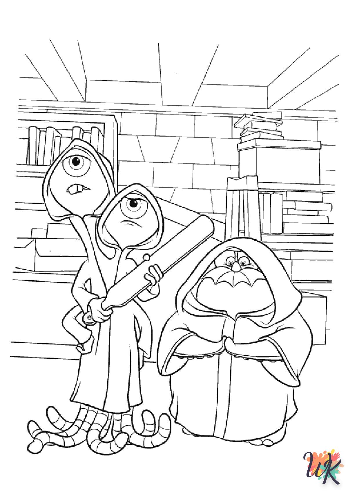 image pour coloriage Monster Inc  enfant