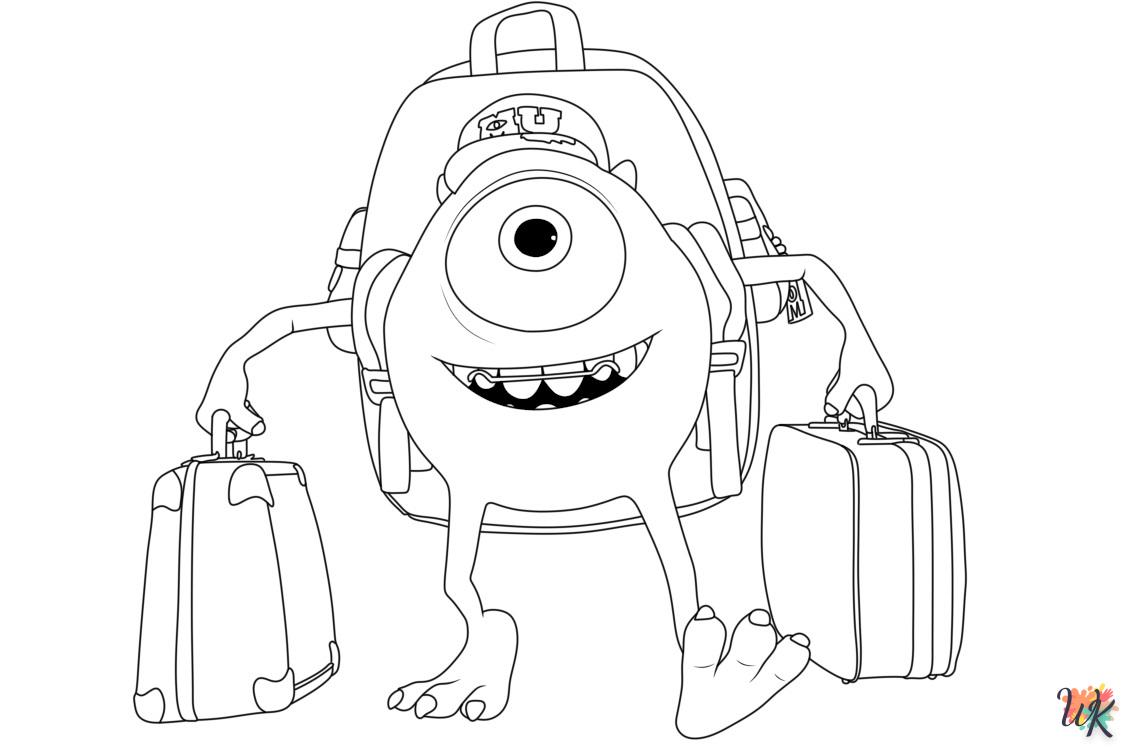 coloriage Monster Inc  en ligne adulte gratuit