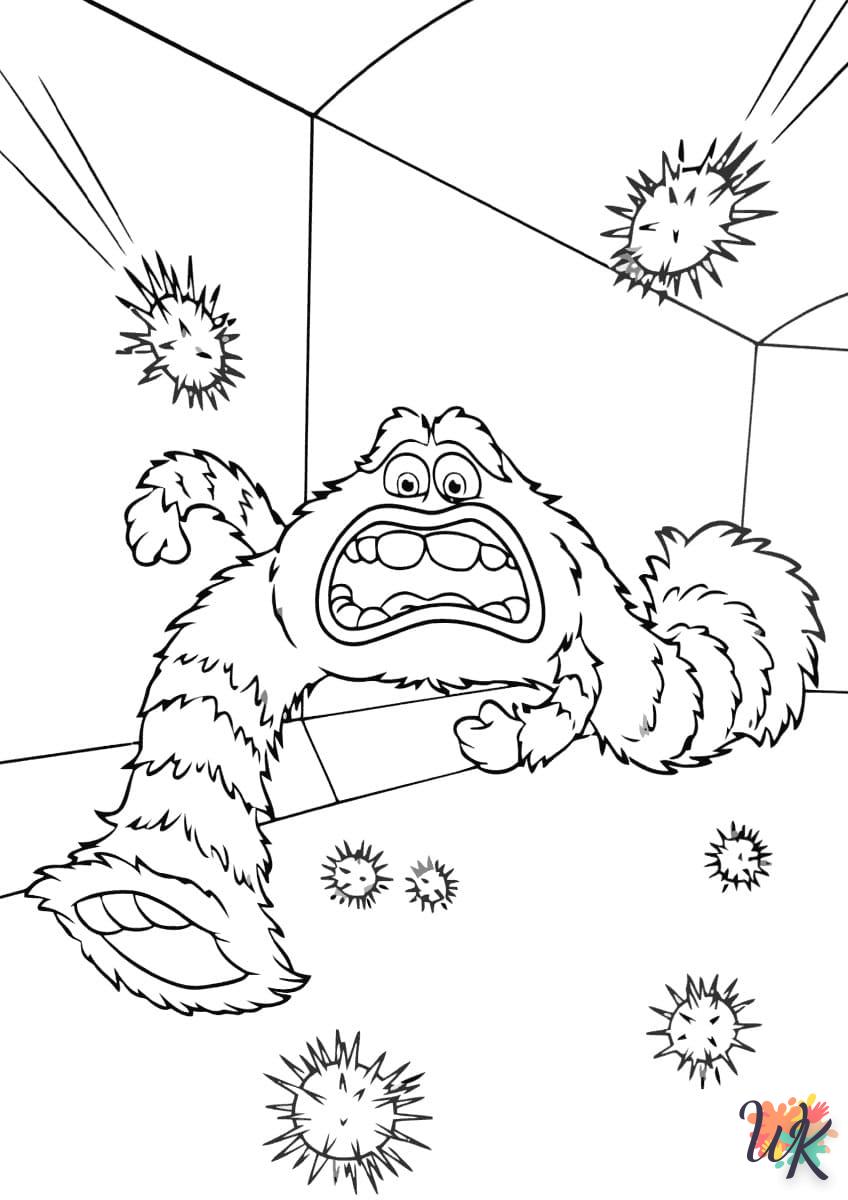 coloriage Monster Inc  enfant 8 ans a imprimer