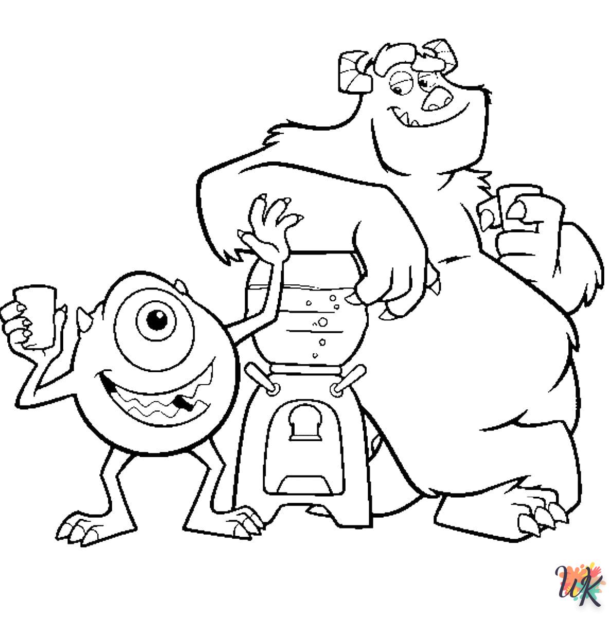 coloriage Monster Inc  en ligne gratuit