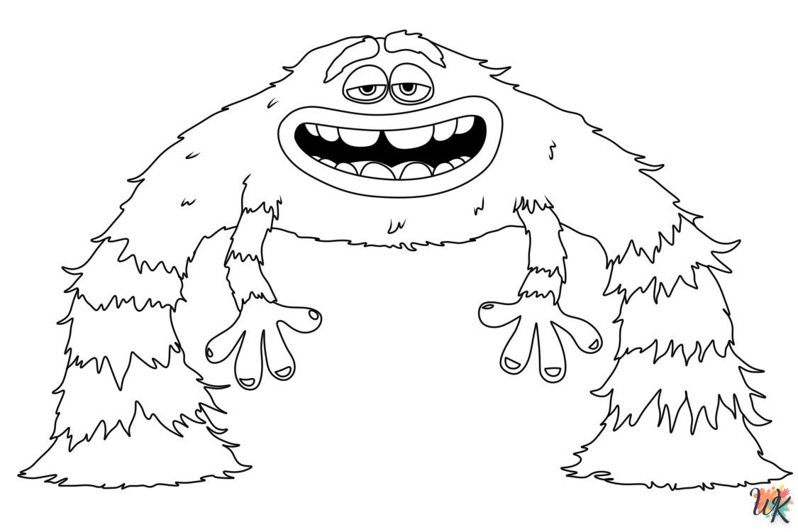 coloriage Monster Inc  pour enfants a imprimer gratuit 1