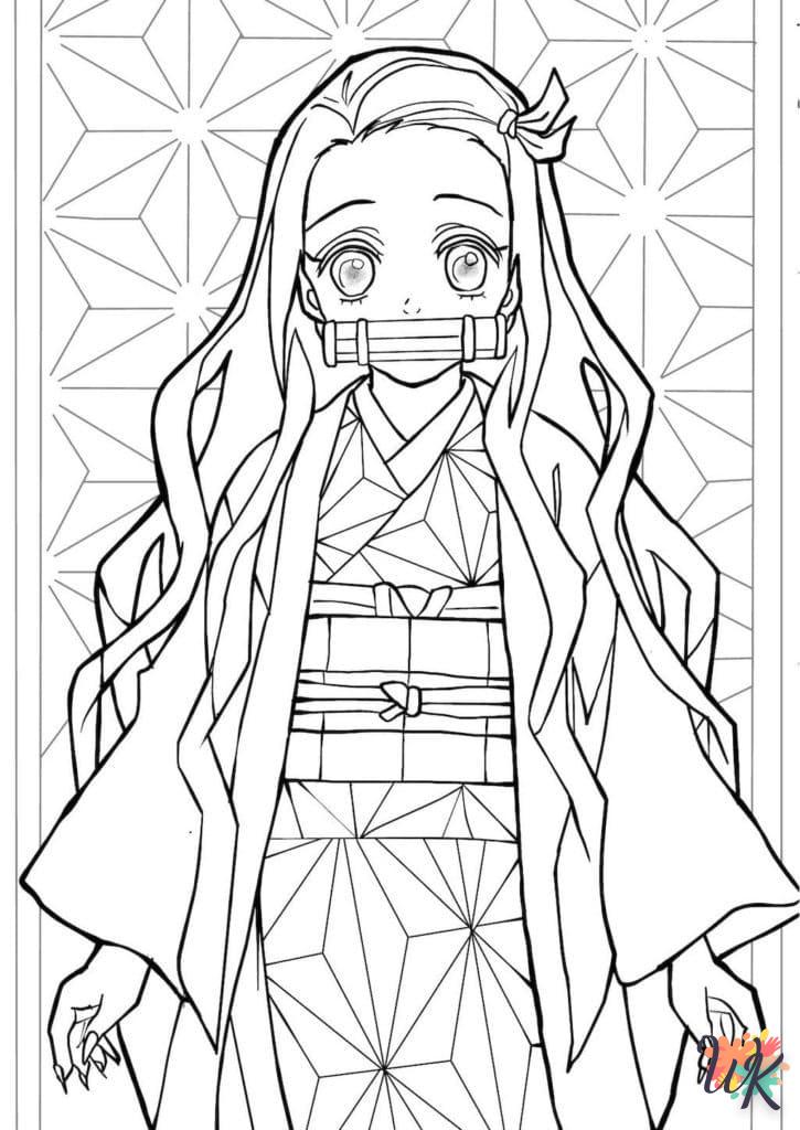 coloriage Nezuko  en ligne 8 ans