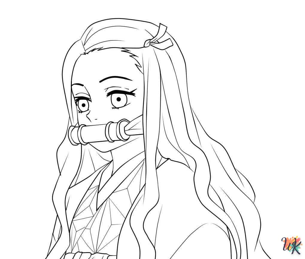 coloriage Nezuko  en ligne adulte gratuit 1