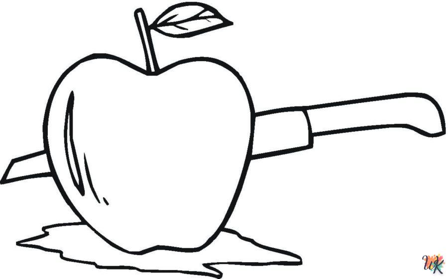 coloriage pomme  en ligne gratuit