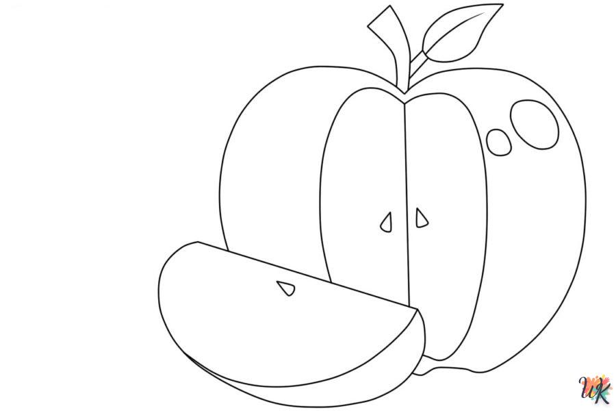 activité coloriage pomme  en ligne 2