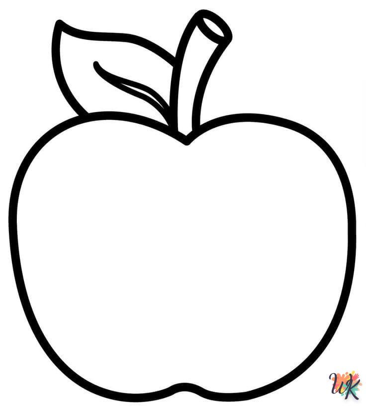 coloriage pomme  gratuit a imprimer