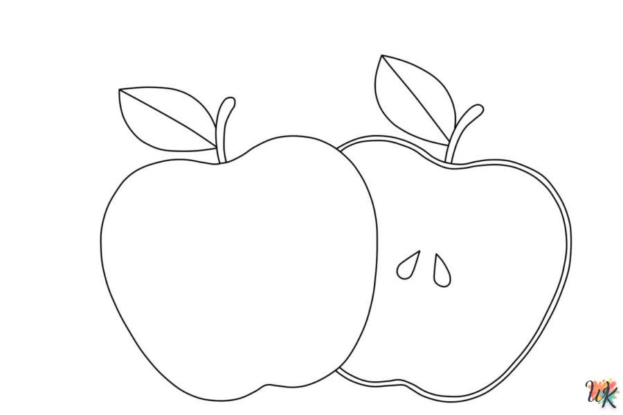 coloriage pomme  et apprentissage 2