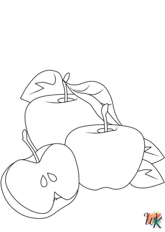 imprimer coloriage pomme  gratuit 1