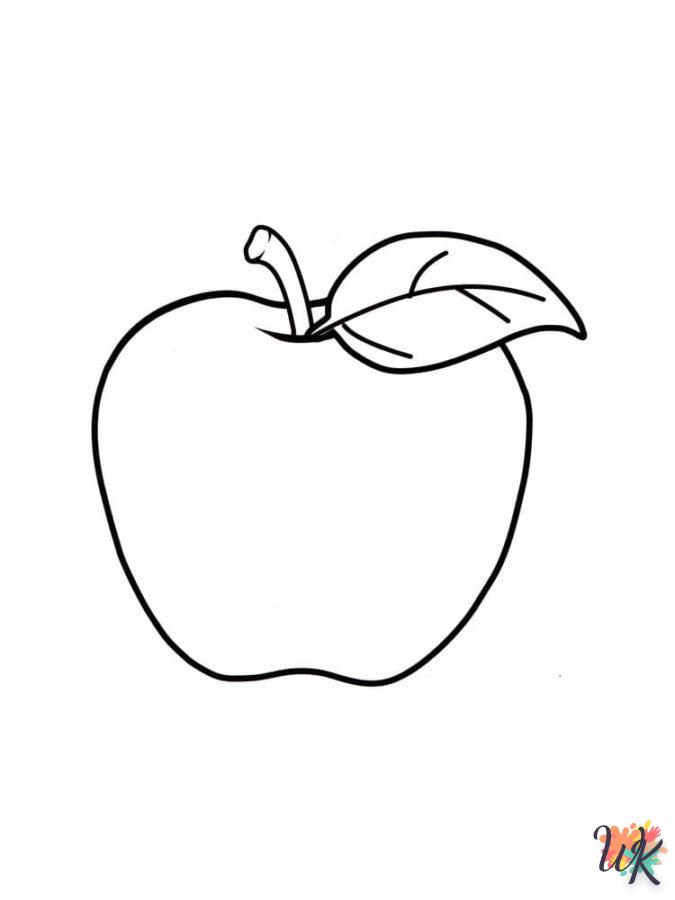 activité coloriage pomme  en ligne