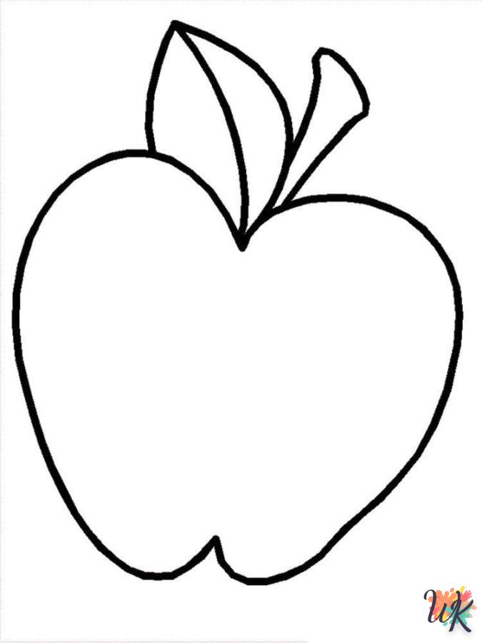 coloriage pomme  a dessiner et imprimer