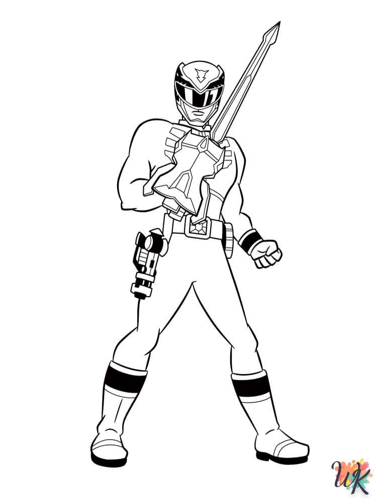 coloriage Power Rangers  educatif pour enfant 1