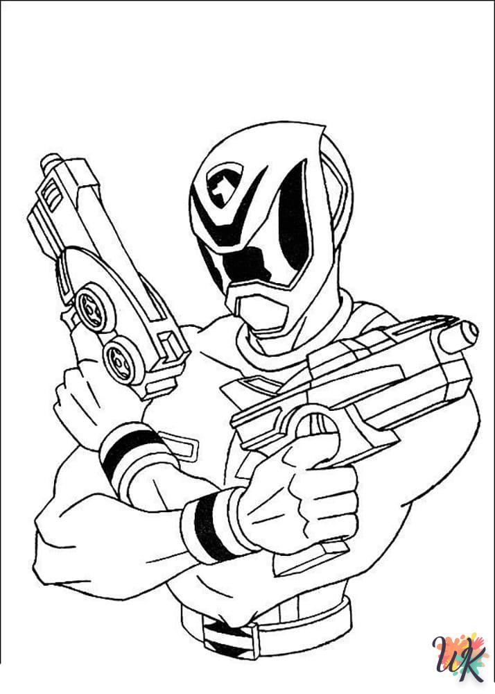 coloriage Power Rangers  pour enfant de 2 ans 1