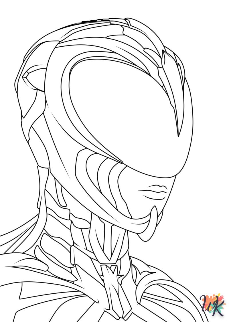 coloriage Power Rangers  à imprimer kawaii