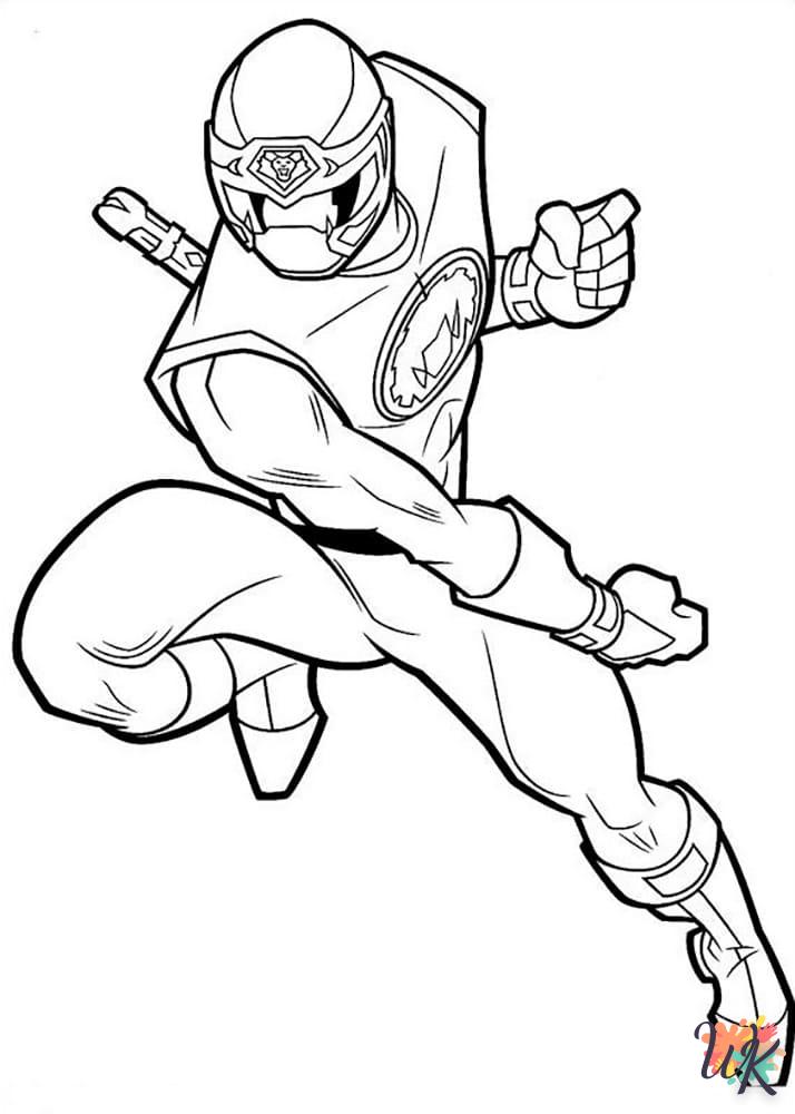 coloriage Power Rangers  pour enfants a imprimer gratuit 2