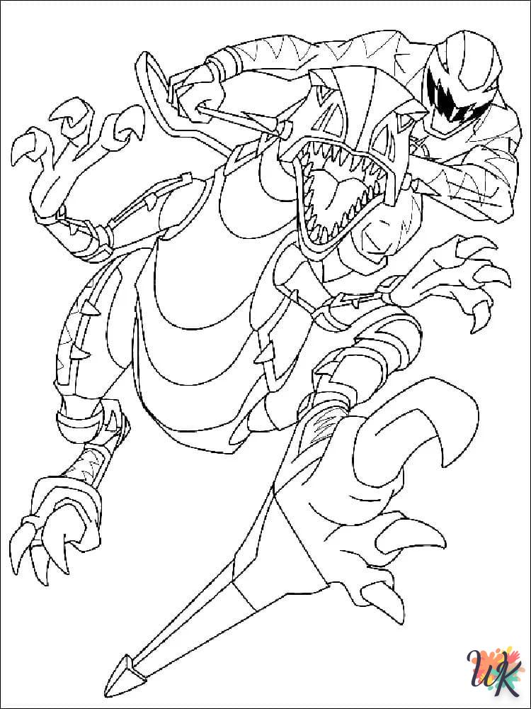 coloriage Power Rangers  gratuit en ligne