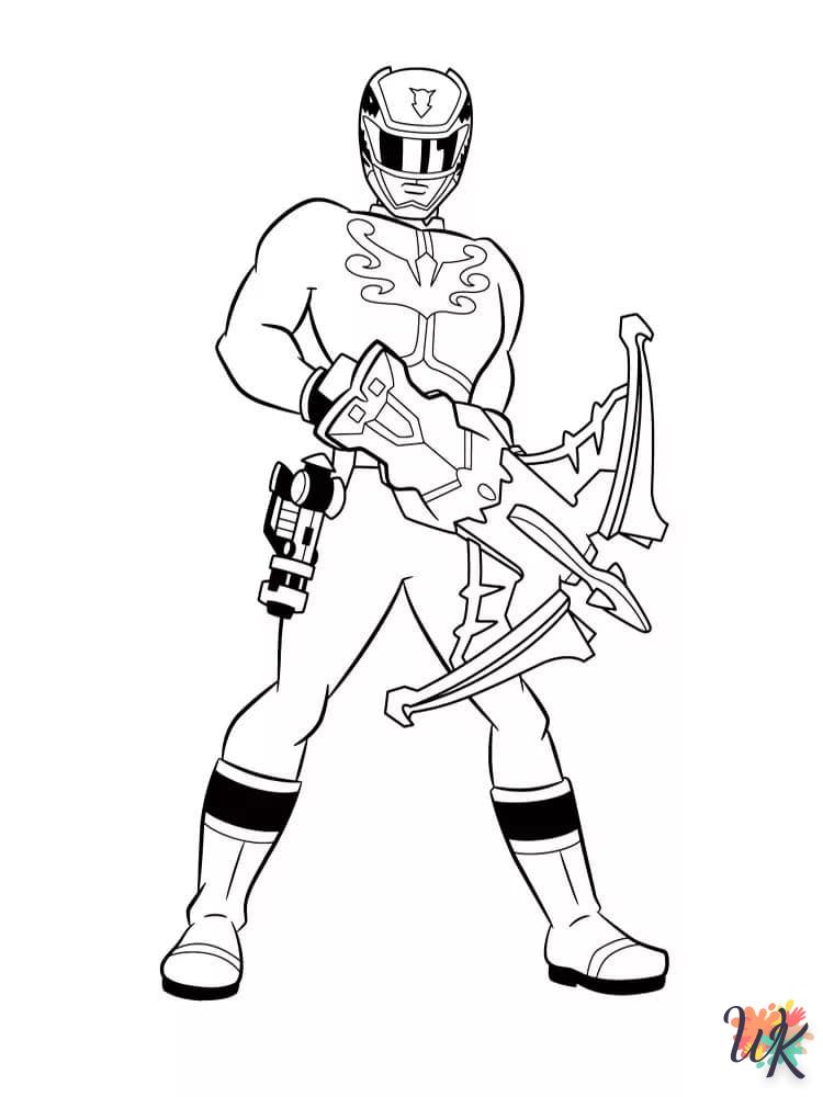 coloriage Power Rangers  bebe à imprimer gratuit 1