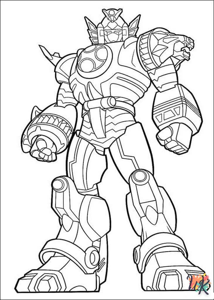 coloriage Power Rangers  magique à faire en ligne 1