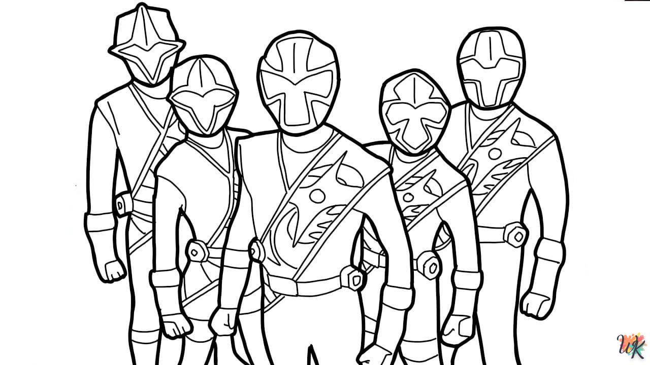 coloriage Power Rangers  pour enfants 2