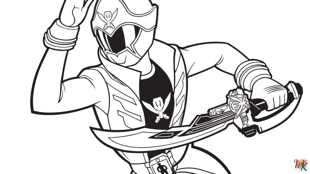 coloriage Power Rangers  en ligne 8 ans 2